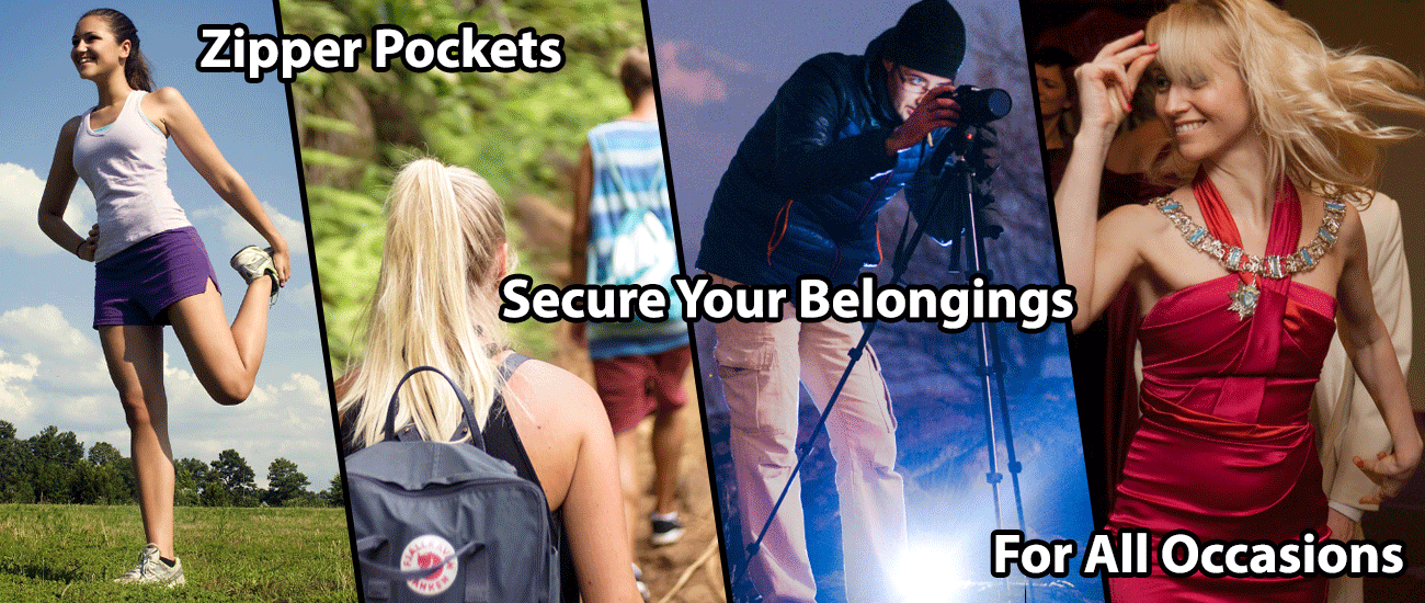 Clothing with Zip Pockets